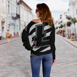 Litecoin Women's Off Shoulder Sweater