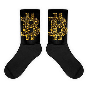 Bitcoin Sign Printed Long Socks