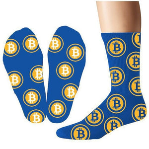 Bitcoin Sign Printed Cool Cotton Socks